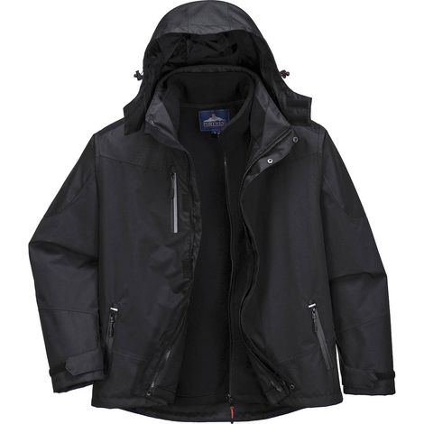 Isolierte Jacke 3-in-1 S553 Schwarz XL - KUR S553 XL (1/4)