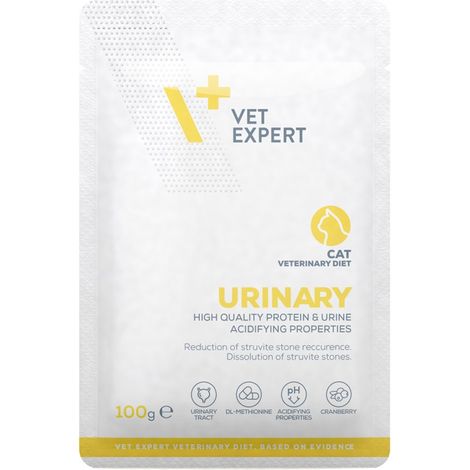 VetExpert Veterinary Diet Alimento umido per gatti con problemi urinari 24 x 100 g (1/4)