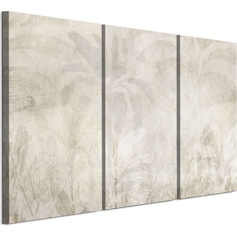Cuadro sobre lienzo italiano de 90 x 60 cm, tríptico - estilo industrial - naturaleza Cuadro sobre lienzo italiano de 120 x 80 cm, tríptico - estilo industrial - naturaleza (1/5)