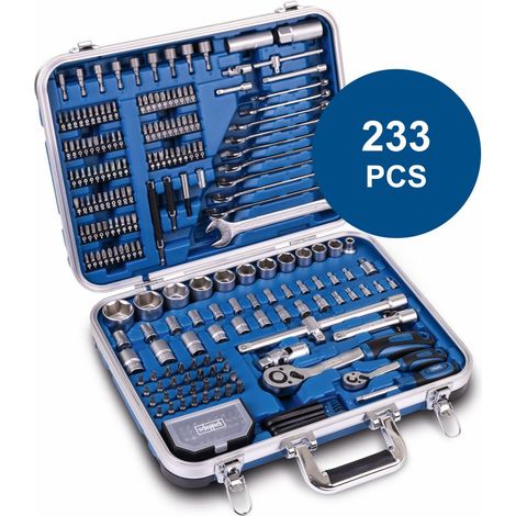 Valigia portautensili 233 pezzi Scheppach TB235