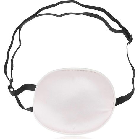 Cache-yeux en soie et coton, élastique, couverture intégrale, occultant la lumière, rose, pour adultes (1/4)