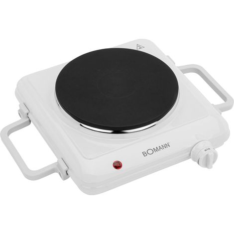 Bomann EKP5027CB Piano cottura 1500 Watt Termostato Regolabile Bianco (1/5)