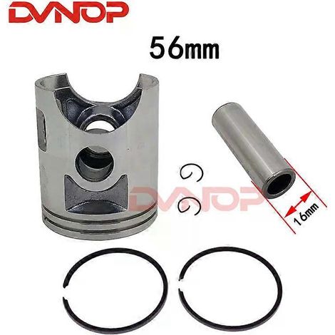 Anillo de pistón para motocicleta DT125, diámetro del pistón 56 mm, 56,25 mm, 56,5 mm, pasador de pistón 16 mm para Yamaha 125cc DT 125 STD +25 +50 +75 +100 (56 mm) (1/5)