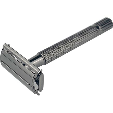 Rasoir à barbe traditionnel pour homme, à manche long, pour rasage à sec et humide.