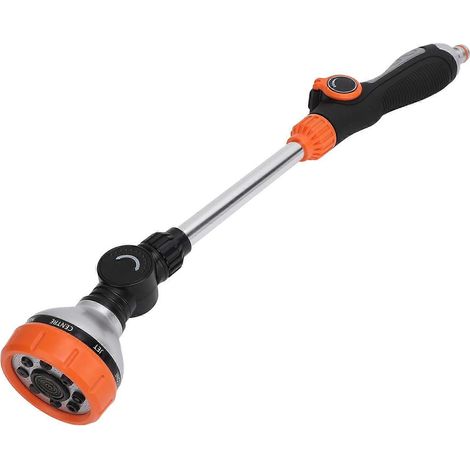 Garden Hose Wand 8 Patterns Multifunctional ABS TPR Aluminum Alloy Long Hose Nozzle Sprayer for Agriculture Irrigation Car Washing (1/5)