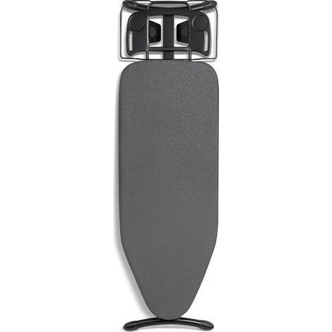 Planche à Repasser avec Repose-Fer à Vapeur, Housse résistante à la Chaleur et Coussinet en Feutre épais, Hauteur réglable, Pieds Robustes et Lourds, Noir, 117 x 43 cm (1/5)