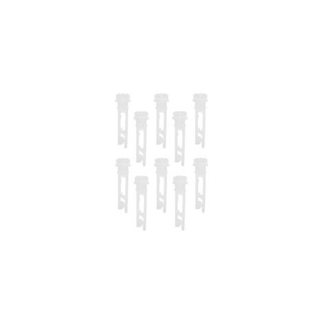 Lot de 10 clips de réparation vinyle pour stores verticaux – Résistants et durables – Pour fenêtres, placards et bureaux – Blanc (1/5)