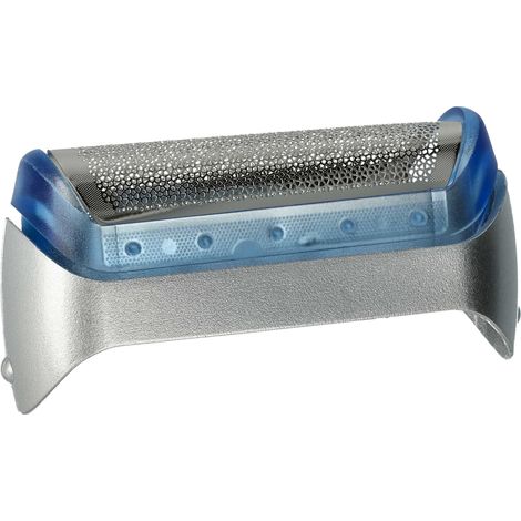 vhbw Scherfolie kompatibel mit Braun 2878, 5730, 5732, 5733, 5734, CruZer1 Elektrorasierer + Rahmen, silber/blau