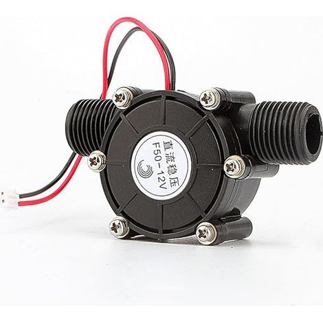 Générateur D'eau DC 12V 10W, Micro Turbine Pompe à Eau Mini Générateur de Turbine à Eau Générateur D'énergie Hydroélectrique, pour Jardin Tuyau D'arrosage Éclairage LED (1/4)