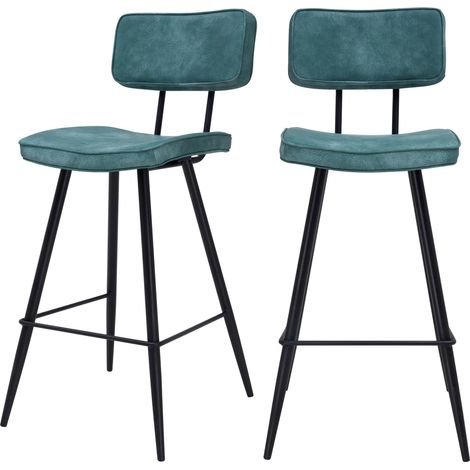 Silla de bar Texas de altura media 65 cm (juego de 2)
