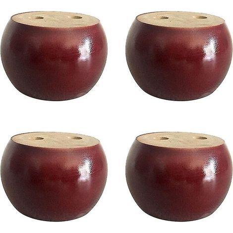Round wooden feet, 5 cm in diameter, ball-shaped, for round sofa furniture