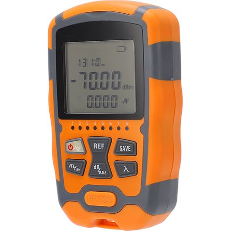 Testeur de câble optique avec affichage numérique, photomètre fibre optique -70+10dBm pour télécom, 10mW (1/5)