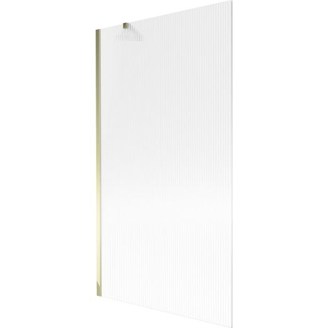 Mexen Next divisorio per vasca da bagno a 1 anta 100 x 150 cm, a righe, dorato - 895-100-000-00-09-50 (1/5)