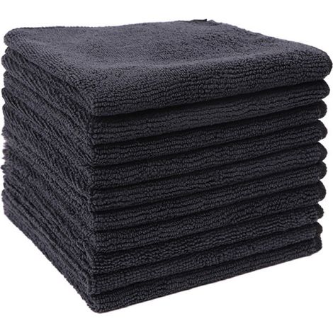 Lot de 10 Chiffon microfibre, Absorbant, Non pelucheux, Pour voiture, Maison (1/5)