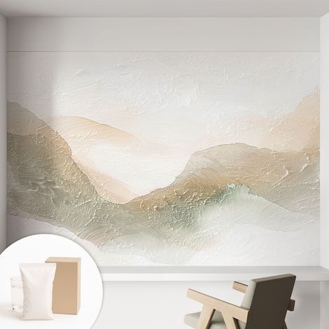Papier peint avec colle pour décoration moderne de salon chambre à coucher cuisine et bureau Facile Mèches subtiles 152x104 cm (1/5)