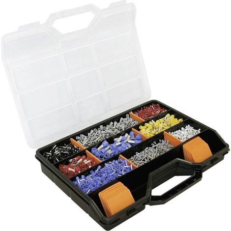 Set di terminali a crimpare 2200 pezzi, da 0,5 a 16 mm², con valigetta assortita (1/2)