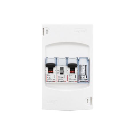 Legrand - Mini coffret chauffe-eau sans contact EDF - pru00e9u00e9quipu00e9 - Ru00e9f. : 001304+412558+406771+406775+412790 (1/4)