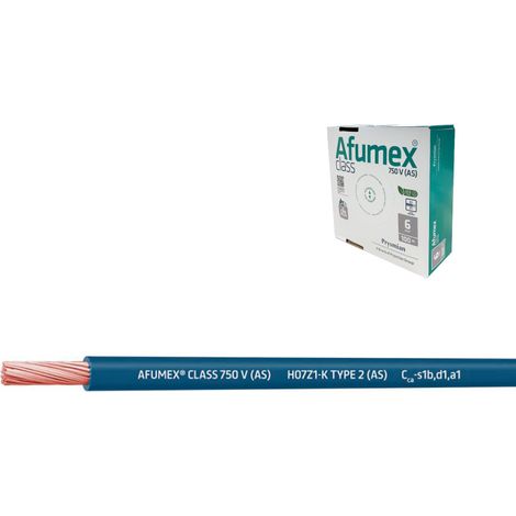 100 Câble H07z1-k(as) 4,0 Mm² Bleu Euro/m