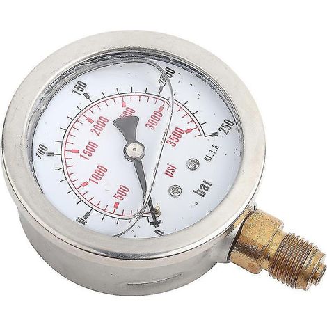 Manomètre hydraulique à cadran G1/4 63 mm, 0-250 bar (0-3750 psi) (1/5)