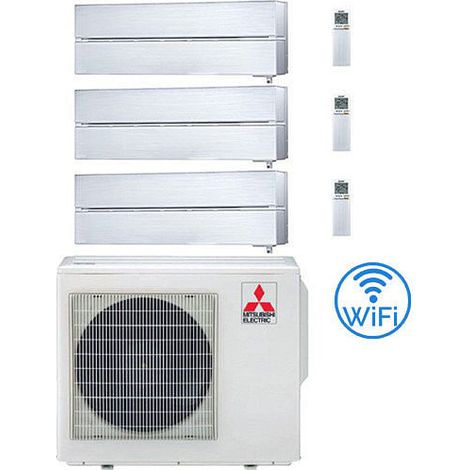 Climatizzatore Condizionatore Mitsubishi Kirigamine Style Wifi R32 Bianco Trial Split Inverter 9000 + 9000 + 18000 BTU con U.E. MXZ-4F80VF3 NOVITÁ Classe A++/A+ (1/2)
