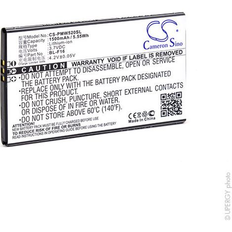 NX - Batterie téléphone, smartphone, GSM pour Phicomm 3.7V 1500mAh - BL-F16BLF16 (1/4)