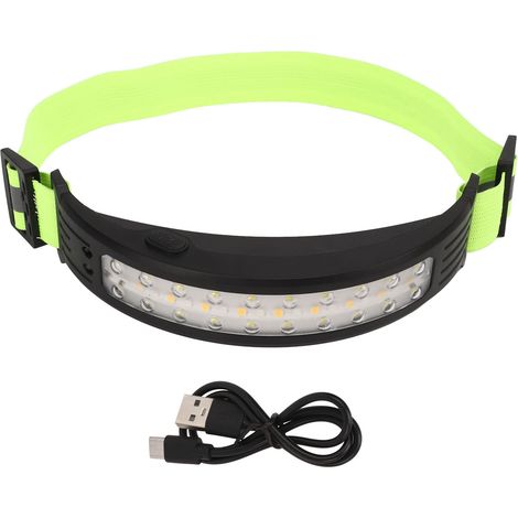 Faro anteriore leggero a induzione COB da 1200 mAh, luce morbida tricolore rossa, bianca e calda, faretto per bicicletta (1/5)