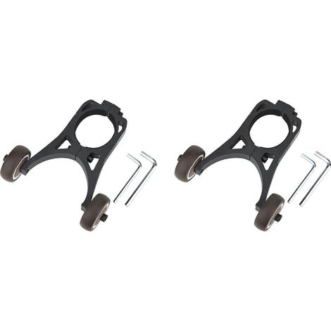 2 supports de roue auxiliaire pliables pour béquille, compatibles avec les trottinettes électriques Xiaomi M365 1S Pro et Ninebot F40, F30 et F25 (1/5)
