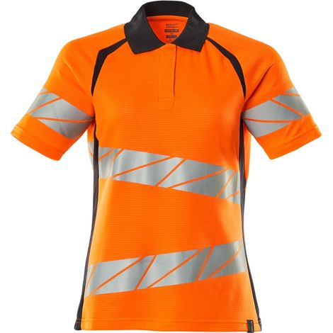 Mascot Damen-Polo-shirt 19093-771-14010 Gr. XS hi-vis orange/schwarzblau (1/4)