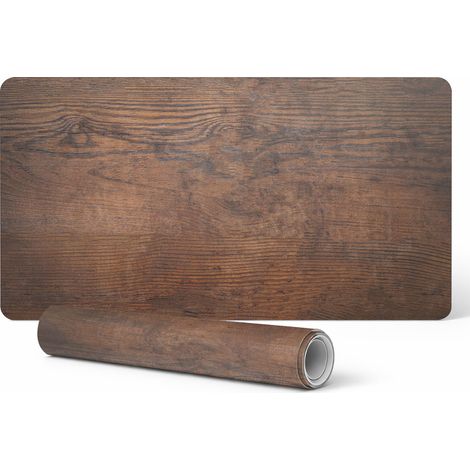Protector universal para mesas y encimeras, imitaci贸n madera, 90 x 45 cm.