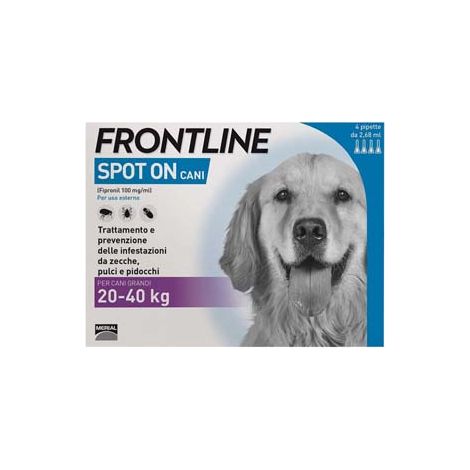 FRONTLINE SPOTON PER CANI GRANDI  in confezione da 4 pipette    FRONTLINE