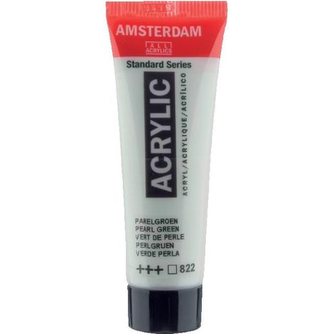 Peinture acrylique en tube - Vert de perle - 822 - Amsterdam - 20ml (1/2)