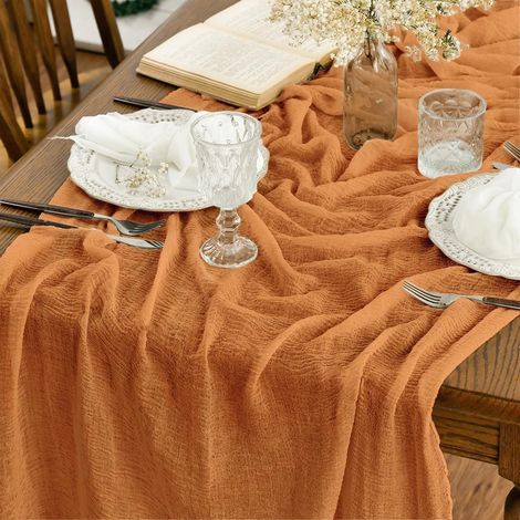 Chemin de table Artoid Mode 300 cm orange