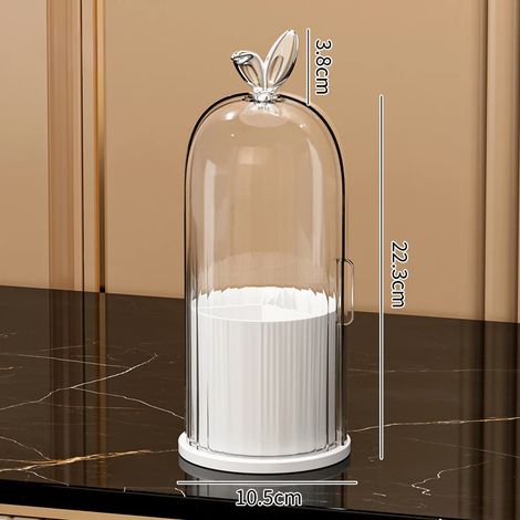 (Xiaobai) Boîte de rangement rotative à 360° pour pinceaux de maquillage, présentoir cosmétique de bureau avec tiroirs