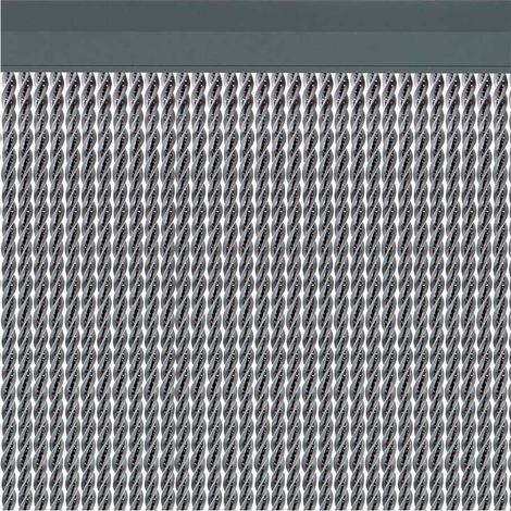 Acudam Außenrollo aus PVC Silber 90 Streifen (1/2)