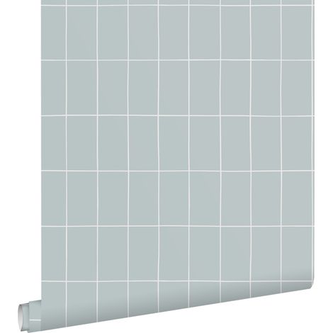 papier peint carrelage bleu clair - ESTAhome (1/5)