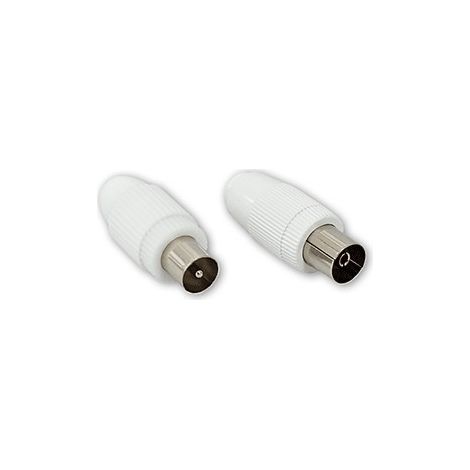 2 conectores macho-hembra recto blanco 4316 (1/3)