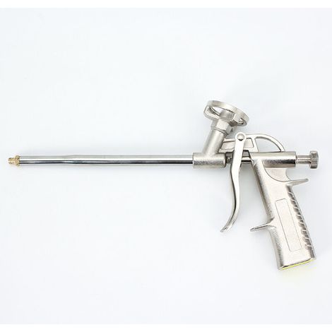 Ahlsen Pistola de espuma, pistola de espuma expandible, pistola de espuma de poliuretano profesional para calafateo sellador de espuma (todo metal) (1/4)