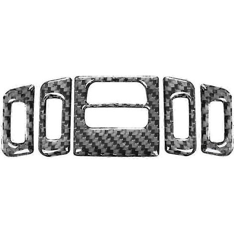 Cache-grille d'aération central en fibre de carbone pour BMW Série 3 E90 E92 (2005-2002) (1/5)