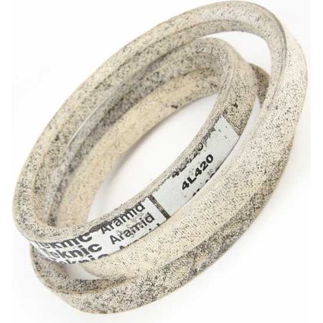Courroie tondeuse trapézoïdale 4L420 en Kevlar – Dimensions 12,7 x 1067 mm – Transmission fiable et résistance à l'usure – Teknic