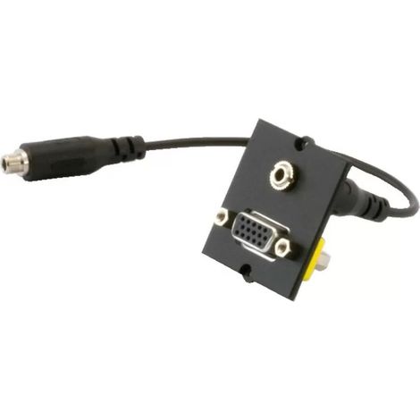 Bachmann 917.045 - Scatola da telaio presa VGA + minilink 3,5mm