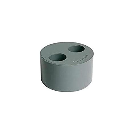 Wavin Reduktionsstück Doppel grau neutral PVC-U