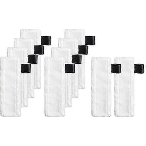 AURA Lot de 10 lingettes de nettoyage pour balai vapeur EasyFix SC2, SC3, SC4 et SC5 (1/5)