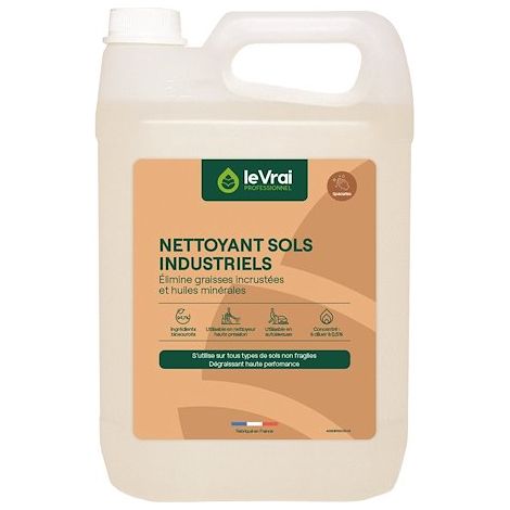 Nettoyant dégraissant Sols industriels Le Vrai Professionnel, Pin des Landes - Bidon 5 L (1/5)