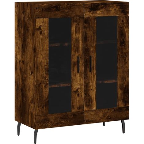 Aparador cómoda armario mueble de almacenaje organizador para cocina salón salón 69,5 x 34 x 90 cm madera de ingeniería marrón 020031070