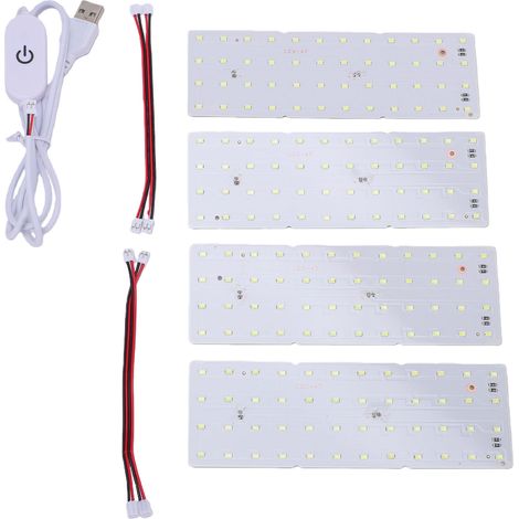 Panneau de rétroéclairage LED cmjn adapté à la Mini imprimante 3D Bambu Lab A1, lumière PCB Lithophane avec câbles de connexion, 4 jeux (1/5)