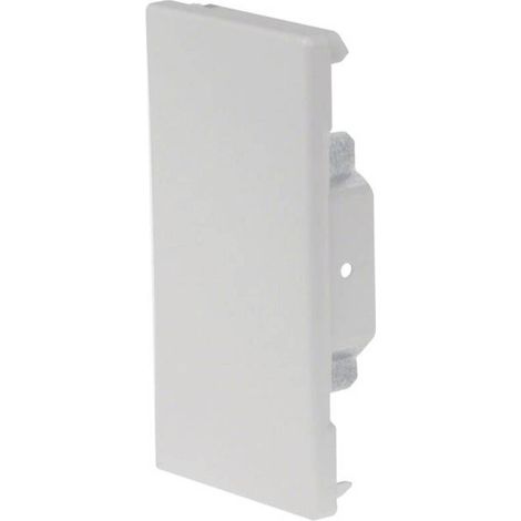 [NEUWERTIG] B-Ware Hager Endstück Abschlussstück Endkappe Grau Stahl 130mm x 68mm RAL7035 (1/2)