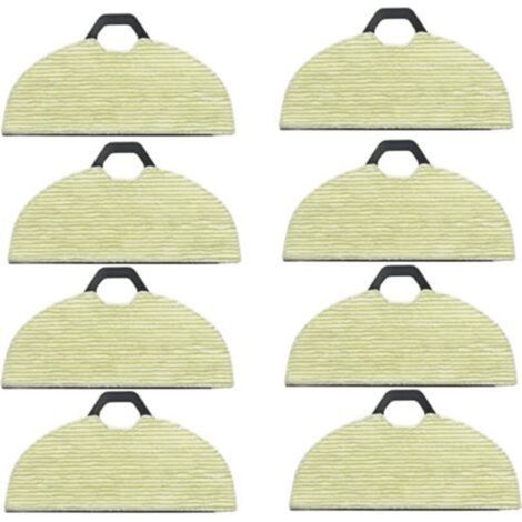 Lot de 8 lingettes de rechange pour balai aspirateur Shark RV2002WD, lingette réutilisable pour sols durs, lingette douce en microfibre, idéale pour les surfaces humides (1/5)