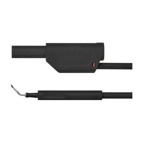 Schützinger Cable Adaptador Negro Conector 4 mm