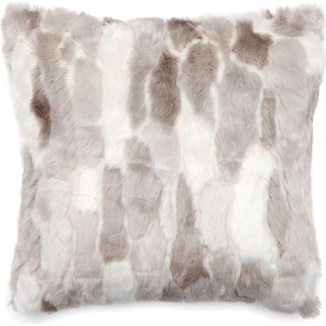 Coussin LYNX en fausse fourrure doublée velours 45x45 cm (1/5)