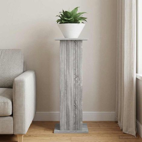 Teenpull – Pflanzenständer Graues Sonoma 30,5 x 30 x 80,5 cm Holzwerkstoff (1/5)
